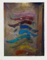 Jochen Plogsties, "10.12" (Strumpfhosen), 2012, Öl auf Leinen