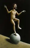 Paul Pretzer, "Downhill", 2014, Öl auf Leinwand