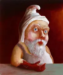 Paul Pretzer, "Ins Braune fassen", 2008, Öl auf Holz