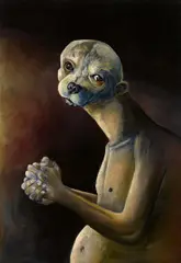 Paul Pretzer, "Heinrich", 2008, Öl auf Holz