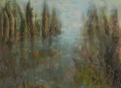 Beza, "green hall", 2010, Acryl auf Leinwand