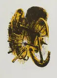 Neo Rauch, "Steuermänner", 1990, Farblithografie auf Hahnemühle