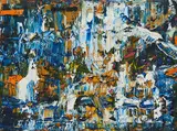 Sharmistha Ray, "Tsunami", 2011, Öl auf Leinwand