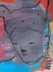 Claudia Rossger, Graue Maus, 2007, Öl und Eitempera auf Leinentafel