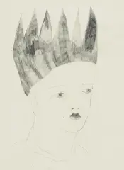 Claudia Rossger, "heads 08", 2007, Grafit auf Papier