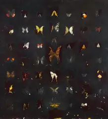 Nicola Samorì, "Storia Naturale (Blessing)", 2013, Öl auf Spanholzplatte