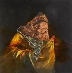 Nicola Samorì, "Pretesto per splendore", 2011, Öl auf Kupfer