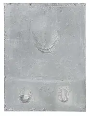Nicola Samorì, "Tavola per l'ospite", 2011, Öl, Silberfolie und Emaille auf Holz