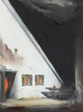 Titus Schade, "Das kleine Wirtshaus", 2009, Öl auf Leinwand