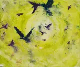 Martin Schepers, Schwarm, 2008, Öl auf Leinwand