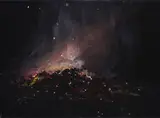 Martin Schepers, Kleines Feuer, 2006, Öl auf Leinwand