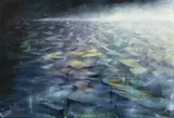 Martin Schepers, Vor Nachtjahren, 2007, Öl auf Rupfen