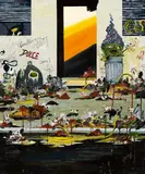 Moritz Schleime, "223 Golden Times", 2007, Öl auf Leinwand