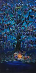 Moritz Schleime, "DeR Baum der sterbenden Zeit", 2009, Öl auf Leinwand