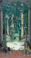 "Absinth Eden" by Moritz Schleime, 2010, Öl auf Leinwand, sold Nov 2019