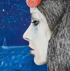 "Abschied ohne Ende" by Moritz Schleime, 2010, Öl auf Leinwand, sold Oct 2019