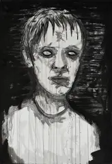 Sebastiaan Schlicher, "Prodigy", 2008, Tinte auf Leinwand