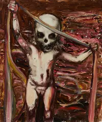 Beza, "Little dead", 2013, Öl auf Holz