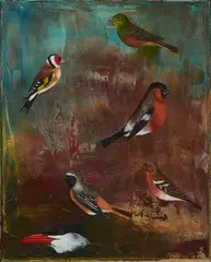 Rigo Schmidt, "Sperling", 2011, Öl auf Leinwand