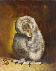 "Vogelblut" by Rigo Schmidt, 2008, Öl auf Leinwand, sold Oct 2019