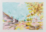 David Schnell, Autobahn, 2011, Farblithografie auf Bütten