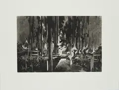 Plakat by David Schnell, 2010, Aquatintaradierung auf Bütten, sold Oct 2020