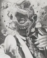 Dennis Scholl, Bild für die Ungläubigen (Der erste Theologe), 2014, Bleistift auf Papier