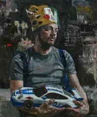 Sebastian Schrader, Tagträumer, 2010, Öl auf Leinwand