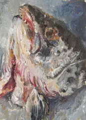 Vroni Schwegler, "nach dem Wochenende nicht ganz frisch", 200, Öl auf Karton