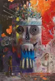 Secret Stars**, "Sweet King", 2011, Öl auf Leinwand