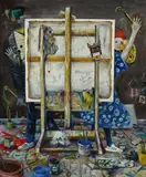 Secret Stars**, "Leinwand Desaster" (LD), 2011, Acryl auf Leinwand