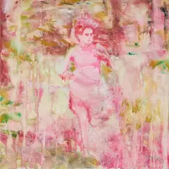 Wald by Tanja Selzer, 2009, Öl auf Leinwand, sold Apr 2020