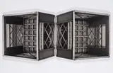 Margund Smolka, "Entweder Und" III (Milchkisten) (2-teiliges Werk), 1997, Fotografie auf Vekaplan