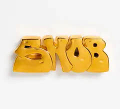 Snob by Rosi Steinbach, 2010, Keramik, Goldlüster, sold Oct 2020