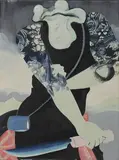 Sophie von Stillfried, Froschgesicht, 2006, Acryl auf Leinwand
