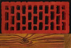 Stefan Stößel, "Stein auf Holz", 2004, Acryl auf MDF-Platte