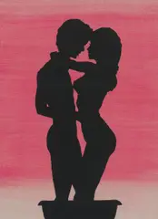 Stefan Stößel, "le bain a deux", 2000, Öl auf Malkarton