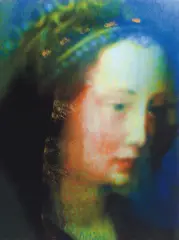 Annelies Štrba, "Madonna 109", "Madonna 96", "Madonna 58" und "Madonna 110" 4-teiliges Konvolut, Jeweils 2010, Jeweils Pigmentprint auf Leinwand, Ränder mit Gold bemalt
