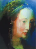 Annelies Štrba, "Madonna 109", "Madonna 96", "Madonna 58" und "Madonna 110" 4-teiliges Konvolut, Jeweils 2010, Jeweils Pigmentprint auf Leinwand, Ränder mit Gold bemalt