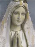 Annelies Štrba, "Madonna 113", 2010, Pigmentprint auf Leinwand, Ränder mit Gold bemalt