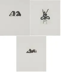 Norbert Tadeusz, Ohne Titel (1961 &amp; 1972), 1999, Aquatintaradierung auf Bütten