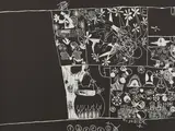 Tal R, Ohne Titel, 2005, Linoldruck auf RIVES (Wasserzeichen)