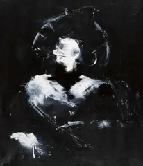 Untitled Portrait by Lars Teichmann, 2010, Acryl auf Leinwand, sold Oct 2020