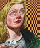 Alex Tennigkeit, "Selbst als Allegorie 'Santa L.'", 2012, Öl auf Leinen
