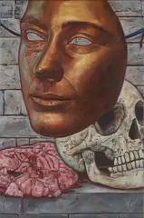 Alex Tennigkeit, "Analysis of a Mask", 2010, Öl auf Leinwand