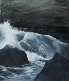 Kathrin Thiele, "Third wave", 2013, Acryl auf Leinwand