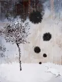 Kathrin Thiele, Ohne Titel (Wiesel), 2009, Acryl auf Leinwand