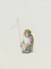 Joe Biel, "Monkey (Flag)", 2009, Wasser- und Latexfarbe auf Holz