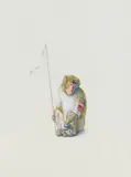 Joe Biel, "Monkey (Flag)", 2009, Wasser- und Latexfarbe auf Holz