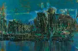 Ina Bierstedt, "Am See", 2007, Öl und Acryl auf Leinwand